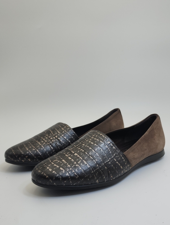 Ecco Shoes - ECCO Women's Touch Ballerina 2.0 Croc-Embossed Leather Loafer Flats Size 41